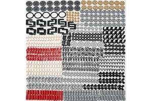 DSPITWOD Technical Gears Axle Pin Connectors - Gear Chain Connectors Technical Parts Set STEM Building Brick Toy Gift for Kids 8 10 12 Years