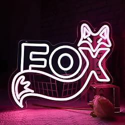 Fox Cute LED Neon Sign For Home Bedrooms Children's
