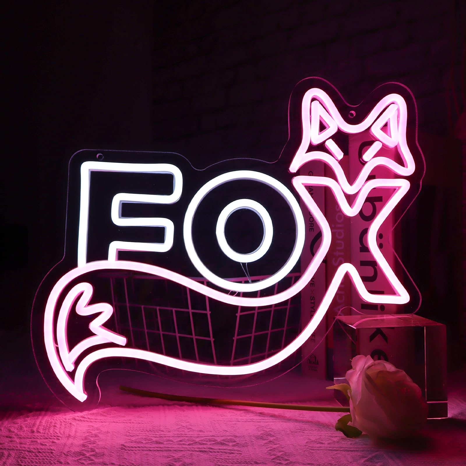 Fox Cute LED Neon Sign For Home Bedrooms Children's
