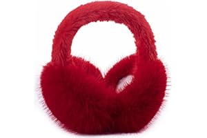 ZMUBB Winter Ear Muffs for Women Men - Foldable Fuzzy Earmuffs Faux Fur Ear Warmer, Perfect Ear Covers for Cold Days