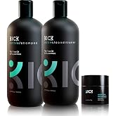 Kick Men&rsquo;s Shampoo + Conditioner + Hair Styling Cream - Men&rsquo;s Basics Bundle Itchy Scalp Styling for Dandruff &amp; Thinning Hair - High Performance Anti-Dandruff, Anti-Hair Loss System for Men