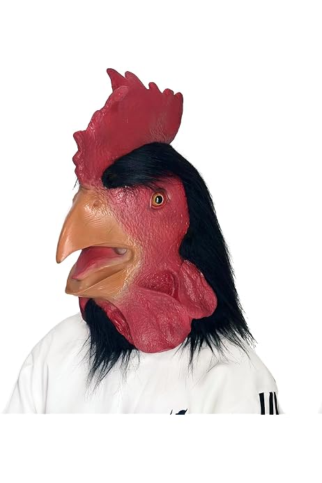 Halloween Animal Mask Adult Gmasking Latex Rooster Mask - Cartoon ...