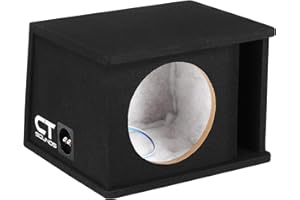 CT Sounds CT1X10 Single 10” Kerf Port Universal-Fit Car Subwoofer Box
