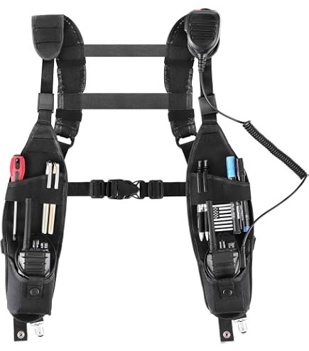 Amazon.com: Radio Harness Holster Double Radio Vest Shoulder