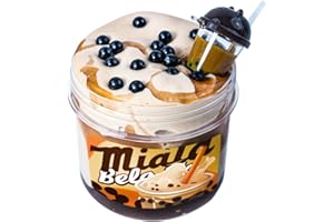 Tototang Slimes - BUBBLE TEA themed slime(7oz) - Thick and Glossy Textured Slime - Handmade Slime - ASMR Slime