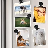 FINDMAG 20 Pack Magnetic Clips Fridge Whiteboard Scratch-Free Black view 5