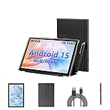YQSAVIOR Android 15 Tablet with Keyboard, 10 inch