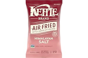 Kettle Brand Potato Chips, Air Fried Himalayan Salt Kettle Chips, 6.5 Oz Bag
