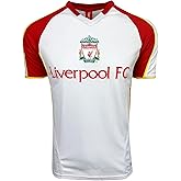 Boy's Liverpool Training Jersey, White Short Sleeve Shirt Liverpool, Youth Sizes