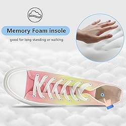 Womens Canvas Platform Classic Sneakers High Top