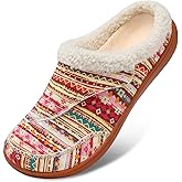 LeIsfIt Womens Wide Slippers Adjustable Diabetic Slippers Warm Cozy Slip on House Slipper Non-slip Memory Foam Winter House Shoes Indoor Outdoor