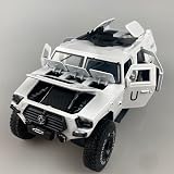 Proswon 1:24 Dong Feng M-Hero Warrior Military Off-Road Diecast Model White view 4