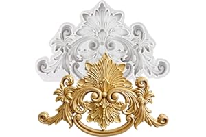 TAOXIBEI Baroque Silicone Mold Curlicues Scroll Lace Polymer Clay Molds for DIY Crafts Epoxy Resin Casting Air Dry Polymer Clay Plaster Jewelry Making