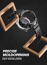 SUPCASE Unicorn Beetle Pro Rugged Case for 46mm Galaxy Watch 4 Black Strap view 4