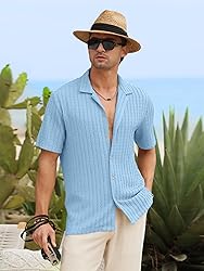 HOTake Men's Summer Beach Vacation Shirts Casual