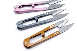 3 Pack 4.1Inch Bonsai Pruning Scissors, Bud And Leaves Trimmer Yarn Thread Cutter Snips Trimming Supplies, Garden Plants, Gar