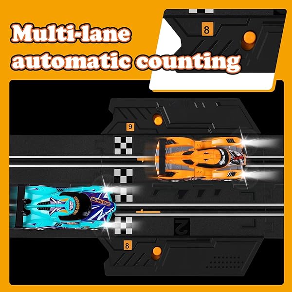 SLOT CAR RACE TRACK SETS FOR KIDS -30FT ELECTRIC RACE CAR TRACK WITH 4 SLOT CARS(1:43), LAP COUNTER, DUAL RACING GAME &MULTIPLE TYPES OF TRACKS – CHRISTMAS, BIRTHDAY GIFT TOYS FOR AGES 8-13