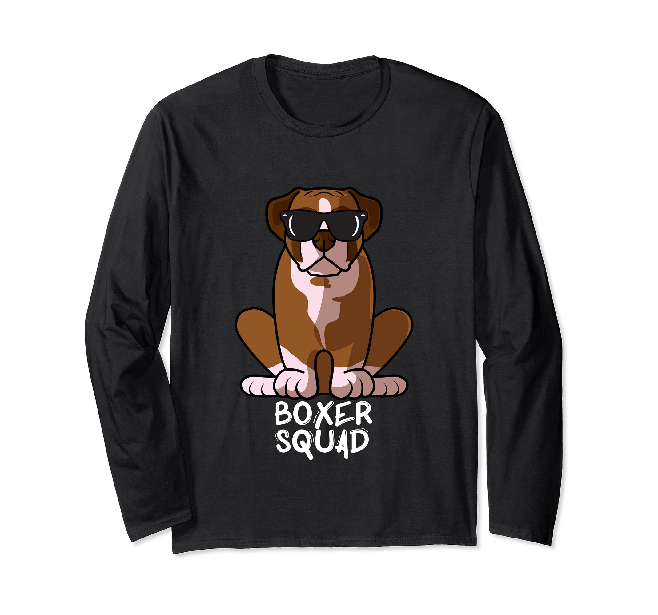 Cool Boxer Squad Dog Mom Dog Dad Long Sleeve T-Shirt