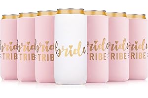 PRAZOLI PRODUCTS Prazoli Bachelorette Can Coolers - Slim (12) - Bridal Party Gifts & Decorations, Accessory