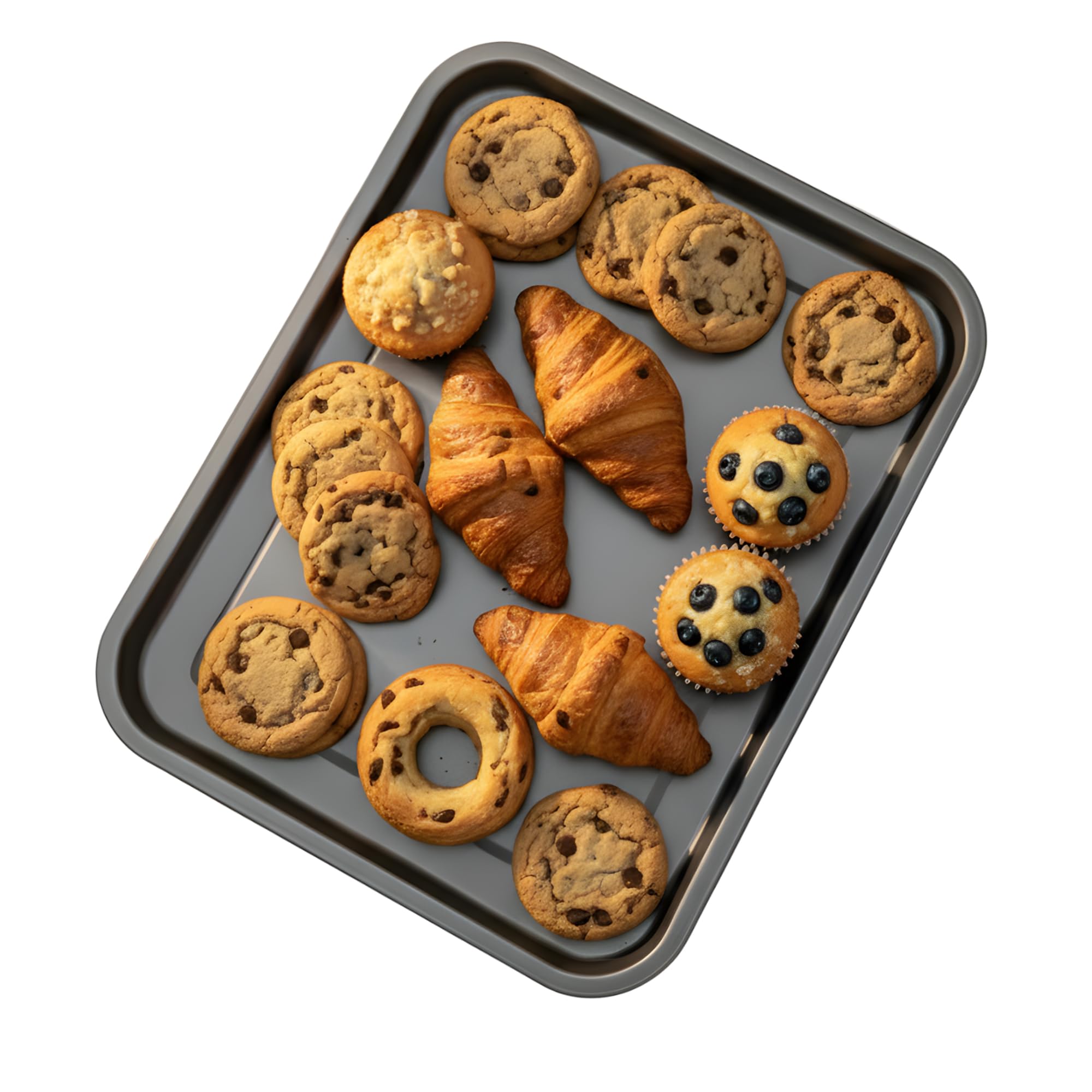 TIJAR Baking Tray, Large Non Stick Oven Tray, Double Coated Bakeware Roasting and Baking Pan (38 x 25 cm)