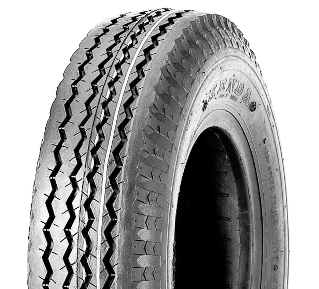 BITS4REASONS KENDA K371 8 INCH TRAILER TYRE AND INNER TUBE 4.80/4.00-8 70M (6PR) 6 PLY SET E TR13 RUBBER VALVE