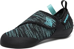 ZHENSI Women's Rock Climbing Shoes Beginners Bouldering Shoes Lightweight for Indoor Kids