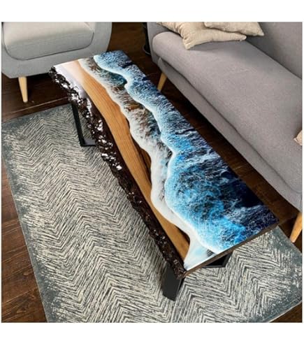 Amazon.com - TUZECH Epoxy Table Top Fully Customised Resin