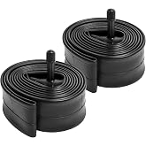 2-PCS 24" Bike Tubes 24x1.75/1.95/2.0/2.1/2.125 AV32mm 47/54-507 | Schrader Valve 24" Bicycle Inner Tubes Compatible with 24x1.75 24x1.9 24x1.95 24x2.0 24x2.1 24x2.10 24x2.125 Bike Tire Tubes