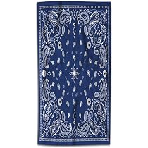 Amazon.com: WONDERTIFY Blue Paisley Hand Towel Bandana Border ...