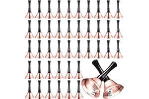 Yeshone 50 Pcs Loud Hand Bell Bulk Dinner Service Handbells for Inside Classroom Food Line Alarm Jingles Ringing The Sick and Elderly Handbells Gift for Christmas Party Weddings Favors(Rose Gold)