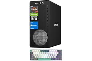 HP OMEN 16L Gaming Desktop,AMD Ryzen 7 8700F(Beats Intel i7-14700F),NVIDIA RTX 5060,32GB DDR5 RAM,1TB SSD,W11H,Music Production Workstation,Bundle with Machenike K500A-B61W Gaming Keyboard