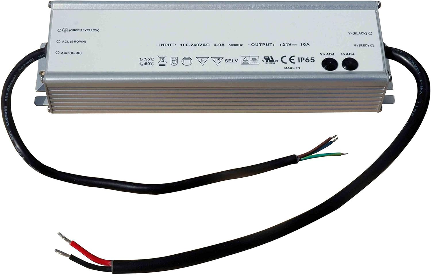 Waterproof Transformer Converts 120V277V AC (Wall Outlet) to 42 Volts DC 5.72 Amps Max NEAT