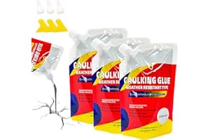 NIEFARG Concrete Crack Filler, 3ps Caulking Glue for Concrete, Cement Slab Repair, Caulking Glue Weather Resistant Type, Quick-Drying Caulking Sealant