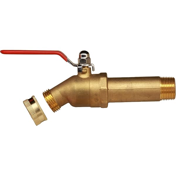 House Mods HMP010 Brass 3/4 MIP Water Heater Drain/Flush Ball valve(Full  Port, 2 inch Shank, LF Compliant, 180 Degree Handle, w/Garden Hose Cap and  Thread Tape) - Amazon.com