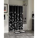 Spirit Halloween Ghost Face Knife Print Shower Curtain