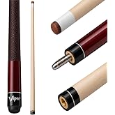 Viper by GLD Products Elite Irish Linen Wrap 58"" 2-Piece Pool Cue Stick | Maple Hardwood, Irish Linen Wrap, Le Pro Leather Tip, Pro Taper, 2-Piece Design, 58"" Length
