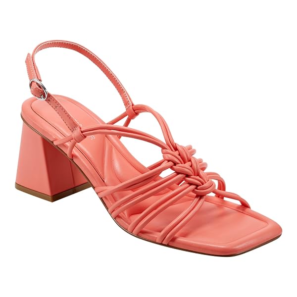 MARC FISHER WOMEN’S MAGNIFY2 HEELED SANDAL, ORANGE 800, 5
