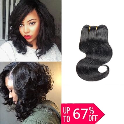 Beautygrace 1 Bundles 8 Inch Brazilian Virgin Hair Body Wave Short