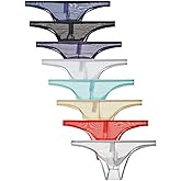 Zegoo Underwear Men's Briefs Thongs Half Transparent Underpants