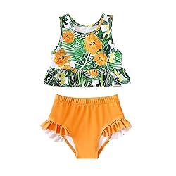 YWFSHOP Toddler Baby Girls Swimsuit Cute Ruffle 2
