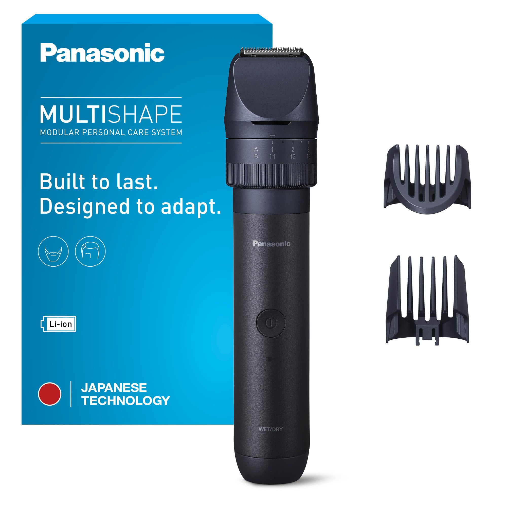 Panasonic MULTISHAPE modulares Körperpflege-System ER-CKL1, Starter-Kit, Bart- und Haartrimmer für Männer mit wiederaufladbarem Li-Ionen-Akku