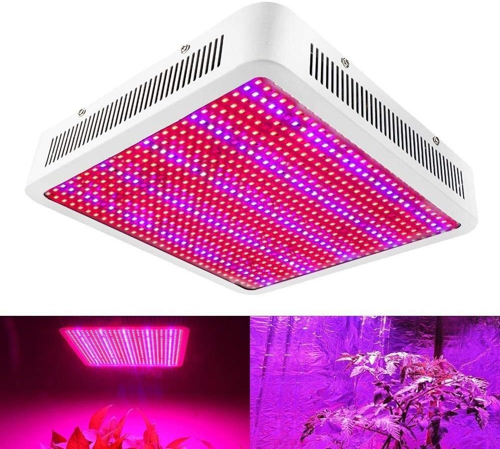 Plant Light Full Spectrum Plant Growth lamp 800W Full Spectrum LED Grow Light 800LEDs Phytolamp Panel Growing Lamp for Plants Hydroponics Vegs Aquarium Grow Tent Greenhouse