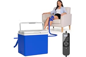 Ice Machine for Knee After Surgery – Cold Therapy Machine with Auto Timer, Leak-Proof Reinforced Bucket & Adjustable Flow for