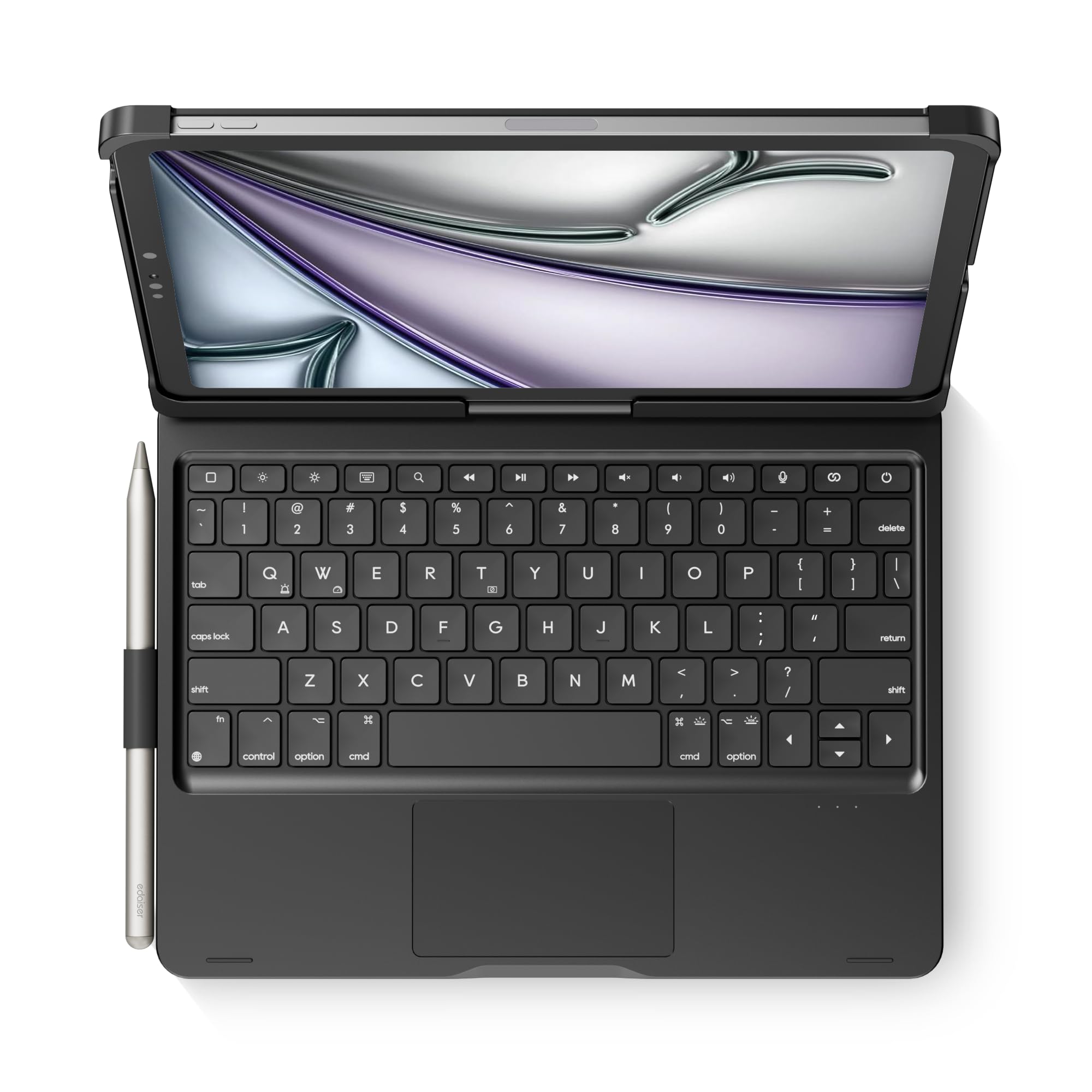 Photo 1 of edaiser Swivel Keyboard Case for 2026 iPad Air 11-inch M4 M3 M2 & iPad Air 5th/4th Gen & iPad Pro 11 inch (4th-1st, 2022-2018); Rotatable Cover with Pencil Holder Trackpad Backlit, Black