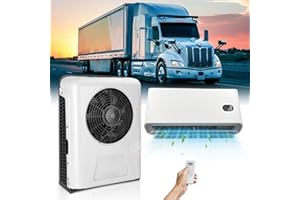 BAILIGO Truck 12V Mini Split Air Conditioner 8300 BTU Parking AC Unit, 12 Volt DC Air Conditioner with Whispertech Auto Swing A/C, Quiet Cooling High Efficiency For Semi-Truck Tractor Pickup Trailer Sleep Cab