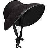 Skeleteen Colonial Old Fashioned Bonnet - Black Vintage Pioneer Prairie Felt Sun Hat Costume Bonnets for Women and Children