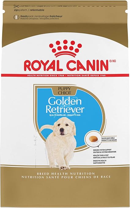 royal canin golden retriever junior feeding guide