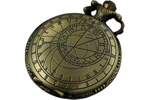 VIGOROSO Doctor Who Astronomy Vintage Retro Steampunk 48mm Pocket Watch Necklace with Box