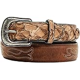Cody James Men's Charutto Exotic Pirarucu Billet Belt - CJAHO24BT16-BN 46