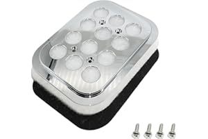 CF19501C Cab Air Filter Chrome Exterior Compatible with Kenworth T600 T450 T800 W800 W900 T600B W900L 1986-2015-Up, 2 Filter 